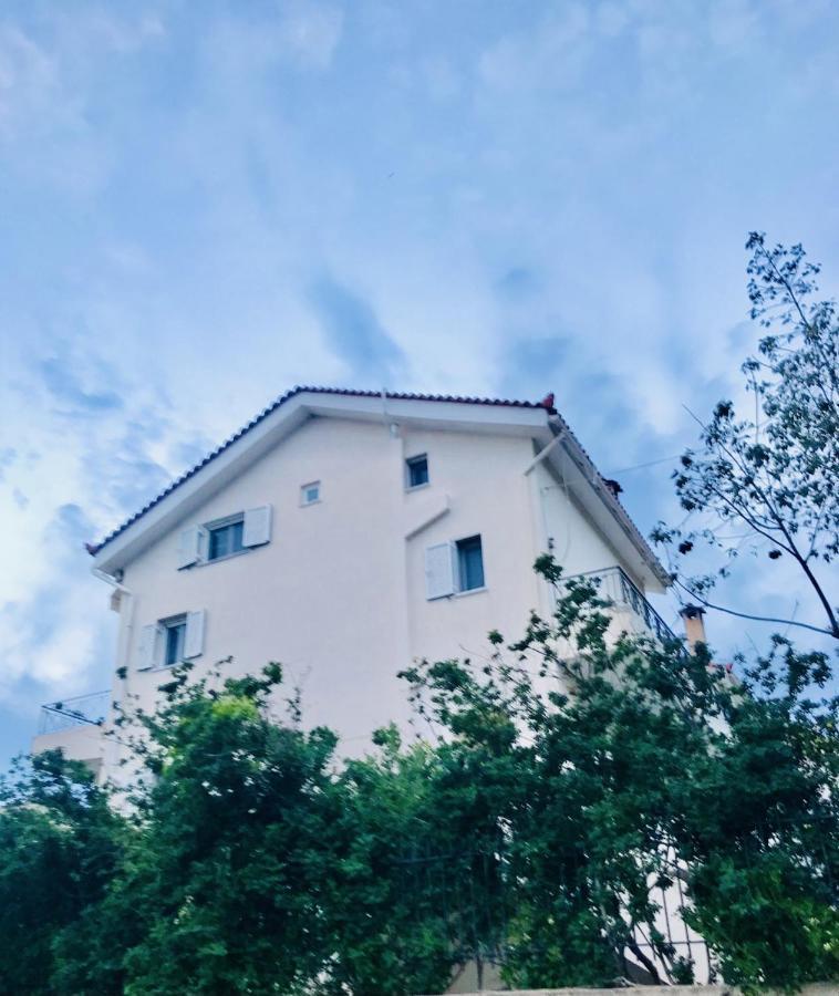 Beautiful Maisonette With A View To The Mountains And The Sea Agia Marina  Bagian luar foto