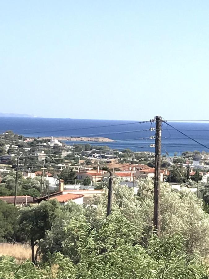 Beautiful Maisonette With A View To The Mountains And The Sea Agia Marina  Bagian luar foto