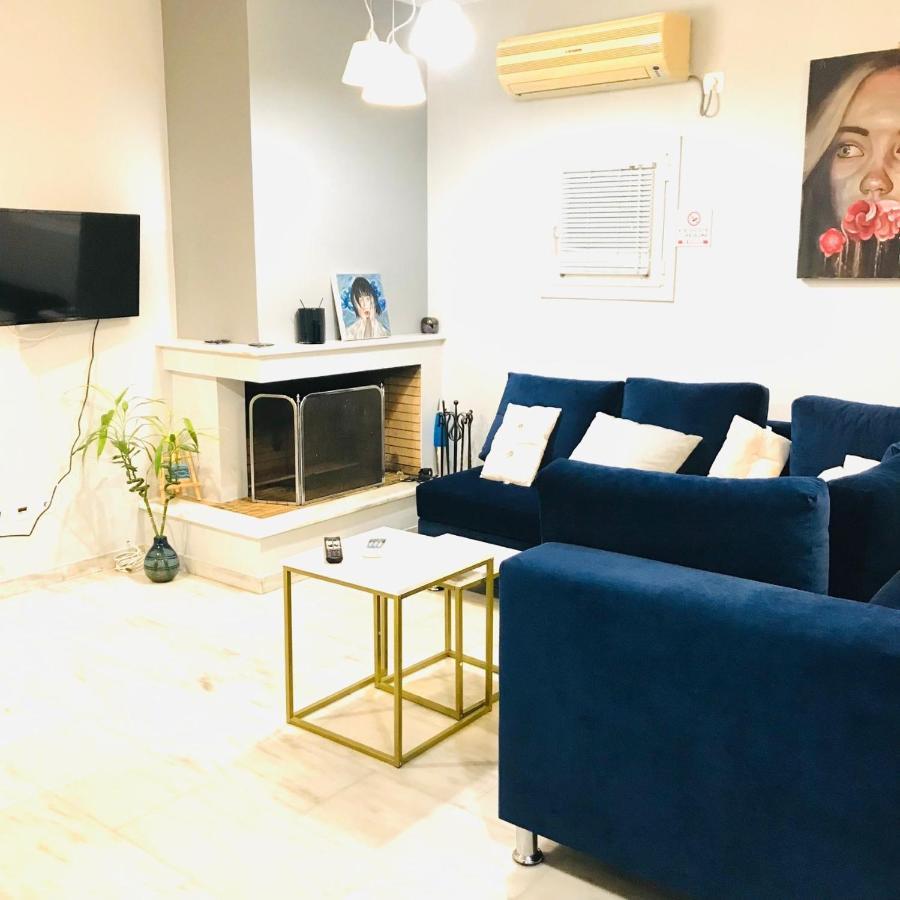Beautiful Maisonette With A View To The Mountains And The Sea Agia Marina  Bagian luar foto