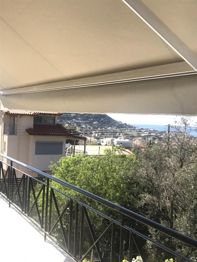 Beautiful Maisonette With A View To The Mountains And The Sea Agia Marina  Bagian luar foto